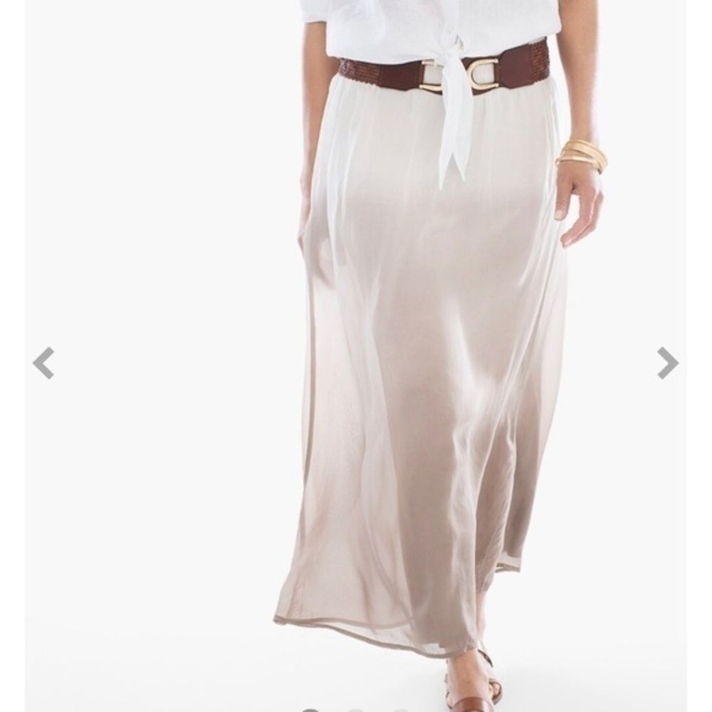 chicos Earthen Ombre Maxi Skirt